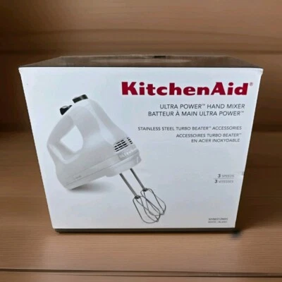 KitchenAid Classic 3-Speed Handheld Mixer KHM312 Gently Used Box w Instructions - Image 1 of 4