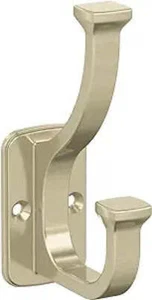 Amerock H37007BBZ Alder Double Robe Hook, Golden Champagne - Pack of 2 - Picture 1 of 1