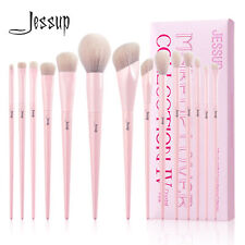 Jessup Pink Makeup Brushes Set 14Pcs Foundation Eyeshadow Blending Make up Brush