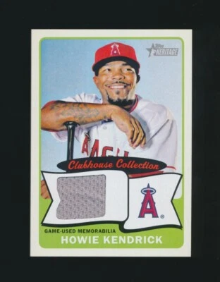 2014 Topps HERITAGE Clubhouse Collection -HOWIE KENDRICK 2 (Los Angeles Angels) - Image 1 of 2