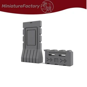 10 Sets Z Gauge 1/220 Road Barrier Railroads Scenery Miniatures Factory Building - Picture 1 of 2