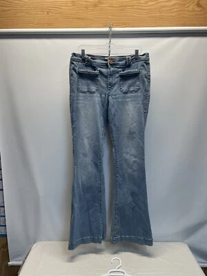 Pantalones de mezclilla elásticos para mujer Dittos talla 32 Bell Bottom Foto 1 de 4