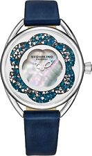 Stuhrling Lily 995 Japanese Quartz 38mm Ladies Mother of Pearl Leather Watch