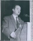 1953 Senator Hubert Humphrey Cleveland Oh Cio Convention Politics 7x9 Photo
