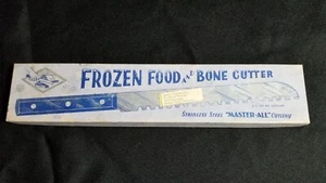 Vintage Hohmann Cutlery Stainless Steel Frozen Food And Bone Cutter Knife w/ Box - Bild 1 von 5