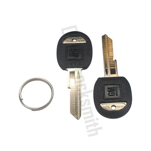 2 OEM Door Trunk "H" Key Blank Uncut For Chevy Buick GMC W/ GM Logo 595198 B45P - Picture 1 of 8