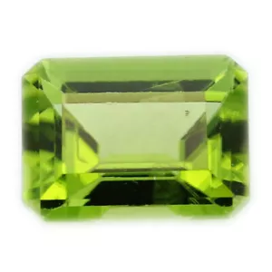Natürlicher Peridot Smaragdschliff 5 mm x 3 mm Großhandel Menge 1 Stein - Bild 1 von 1