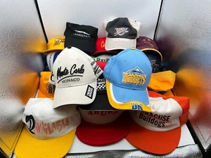 Lot Of 17 Trucker, NBA, Advertising Adjustable, Snap Back Mesh Hats / Caps AS-IS - Picture 1 of 13