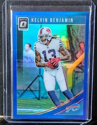 2018 Donruss Optic Kelvin Benjamin Blue Prizm #ed 58/149 #14 Buffalo Bills - Image 1 of 2