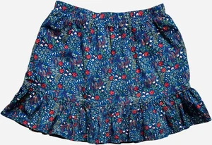 Gymboree "So Ready For School" Lined Floral Print Tiered Skirt, Girls S (5-6) - Picture 1 of 3