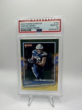 2020 Panini Donruss Hunter Henry Gold Press Proof #139 PSA 10 [17/50]