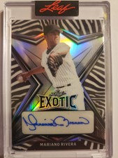2022 Leaf Mariano Rivera Exotic Prismatic Zebra Autograph #9/9 #EA-MR2 Yankees 