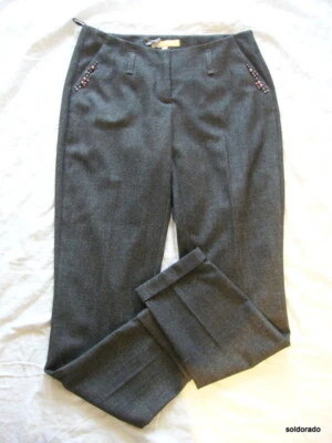 BiBA/CRISCA Hose mit Perlen Winter grau Lace Mood Gr.36--GB10****NEU - Bild 1 von 3