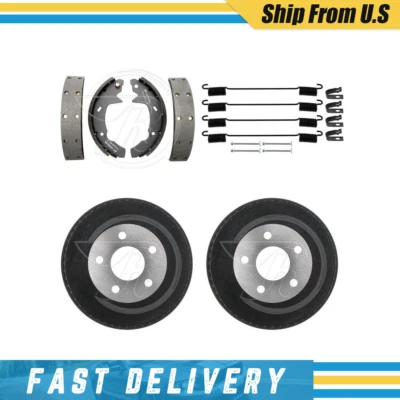 Задние тормозные барабаны тормозные колодки и комплект пружин оборудования для Ford Taurus 2001-2007 годов выпуска - Изображение 1 из 4