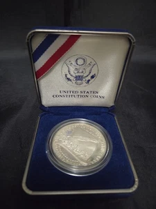 1987-S PROOF ANNIVERSARY OF THE CONSTITUTION SILVER DOLLAR SAN FRANCISCO MINT - Picture 1 of 5