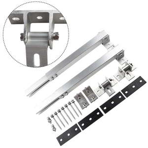 Adjustable Short Brackets Aluminum Alloy Flat Roof Mounting Silver Brand New - Zdjęcie 1 z 12