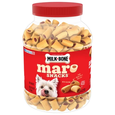 UN BRAND Milk Bone Marosnacks Small Dog Treats with Bone Marrow, 40 Ozs