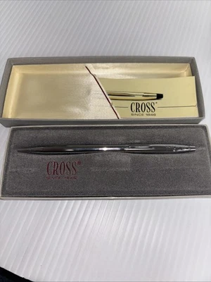 BOLÍGRAFO DELGADO GRIS MATE CRUZADO BRITISH AIRWAYS CONCORDE AIRPLANE NUEVO EN CAJA LOOK Foto 1 de 4