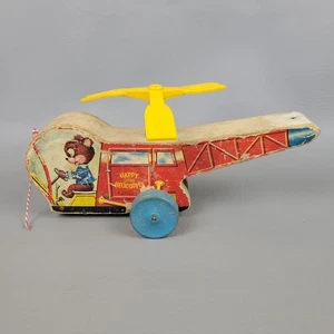 Fisher Price giocattolo Happy Little in legno vintage anni 50 #498 - Foto 1 di 9