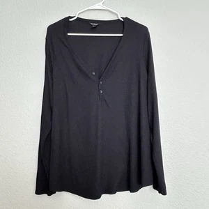 Athleta Uptempo Waffle Knit Henley Plus Size 2x Lightweight - Picture 1 of 5