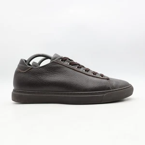 Harrys Of London Dunkelbraune Leder Sneaker Herren Gr. UK 7 Freizeitschuhe - Bild 1 von 9
