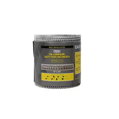 6 In. X 20 Ft. K-Style Aluminum Gutter Guard Screen - Image 1 of 4