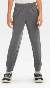 Boys' Mesh Spacer Jogger Pants - All In Motion - Gray L 10/12 Lightweight - Picture 1 of 6