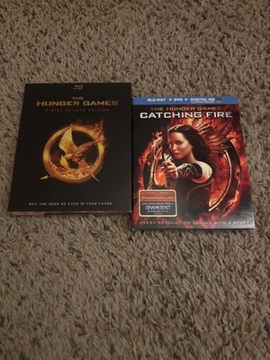 The Hunger Games Blu-ray 3-Disc Deluxe Edition 2012 With Catching Fire Preowned - Image 1 of 2