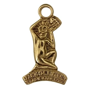 Vintage Lucky PIXIE JACK O'LANTERN - Cornish Piskie Pisky Pixy Pendant - ref.245 - Picture 1 of 6