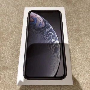 Apple iPhone XR Black Empty Box Packaging Charging Cable Sim Card Pin Ejector - Picture 1 of 13