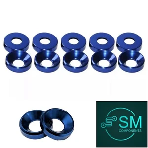 M3 10PCS BLUE Aluminium Washer For Counter Sunk Screw R/C Drone Automotive FPV - Picture 1 of 7