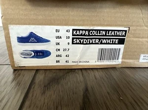 Kappa Collin Cuero SN83 Talla 10 Totalmente Nuevo Paracaidista/Blanco RARO - Imagen 1 de 7