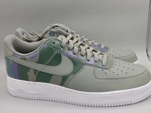 Nike Air Force 1 ‘07 LV8 Country Camo Size 12.5 Olive Green Purple 823511-008 - Picture 1 of 7