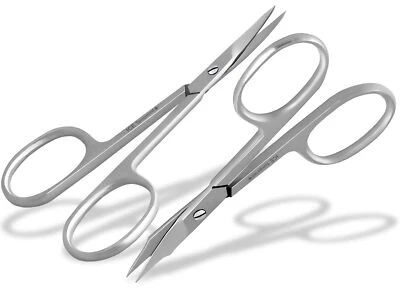 INSTRUMENTENRW Profi Nagelscheren Set Hautschere Gebogen Kombi Set für Finger und Fußnägel