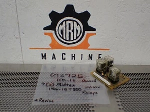 ASSY 093725 Board With (3) Relays Midtex 156-15T500 110/120V Used With Warranty - Picture 1 of 8