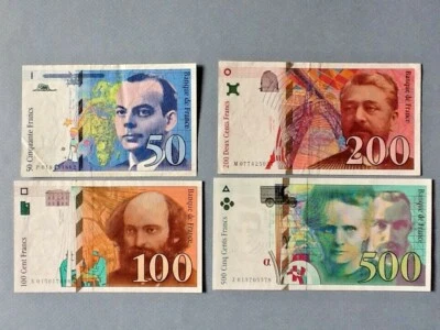 France 4 Note Lot: P-157Aa (Fine), P-158a (VF), P-159c (VF), P-160a (AU) - Image 1 of 2