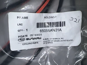 NEW OEM 2020-2023 Subaru Legacy Outback Windshield Molding (Front) 65058AN01A - Picture 1 of 4