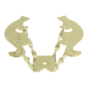 GOLD Twisted WING Steering Wheel Lowrider Cruiser Bike Bicycle New - Picture 1 of 2