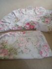 vintage laura ashley Country Rose Trellis Footstool Cover And Cushion Cover
