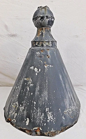 Antique Victorian Style Tin Turret Roof Finial - C. 1880 Architectural Salvage Cover