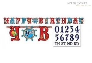 Jake And The Neverland Jumbo Letter Add An Age Banner Birthday Party Supplies - Picture 1 of 1