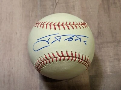 Certificado de autenticidad oficial de béisbol firmado por José Tabata ROMLB Pittsburgh Pirates Yankees Foto 1 de 2