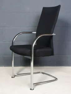 Fritz Hansen Freischwinger Spin Konferenz-Stuhl Chair Besucher 16572 schwarz - Bild 1 von 5