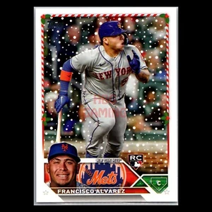Francisco Alvarez RC 2023 Topps Holiday New York Mets Rookie Card #H111 - Picture 1 of 2