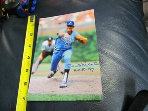 Phil Niekro autographed signed HOF 97 photo 3 - Picture 1 of 4