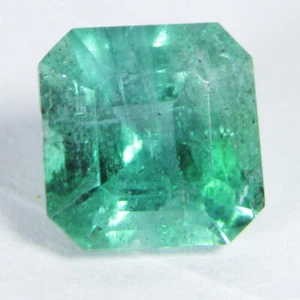 1.16Cts Amazing Natural Zambia Emerald  6.3X6mm Emerald Collection REF VDO - Picture 1 of 5