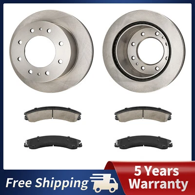 Almohadillas y rotores cerámicos traseros para Chevy Silverado 2500HD 3500HD GMC Sierra 2500HD Foto 1 de 4