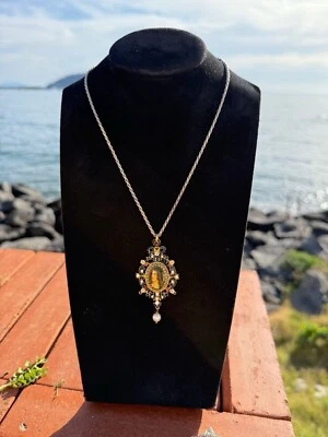 Collana In argento 925 Dipinto A Mano  - Immagine 1 di 4