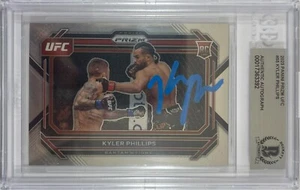 Kyler Phillips autographed signed 2023 #55 Panini card UFC BAS Encapsulated - Picture 1 of 3