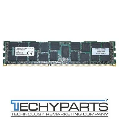 Kingston 16GB 2Rx4 PC3-12800R Registered ECC 1.5V Server Memory KVR16R11D4/16KF - Image 1 of 2